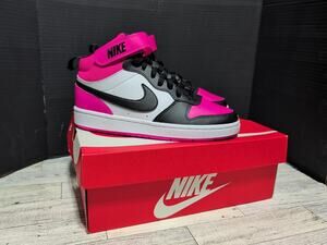 Nike Court Borough Mid 2 BG Size Women's 6.5 Or 5 Youth Casual Shoes HV0933-100